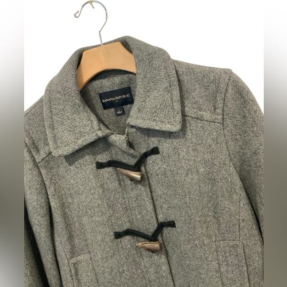 Banana Republic Classic Wool Toggle Coat Sz Small - Picture 6 of 9
